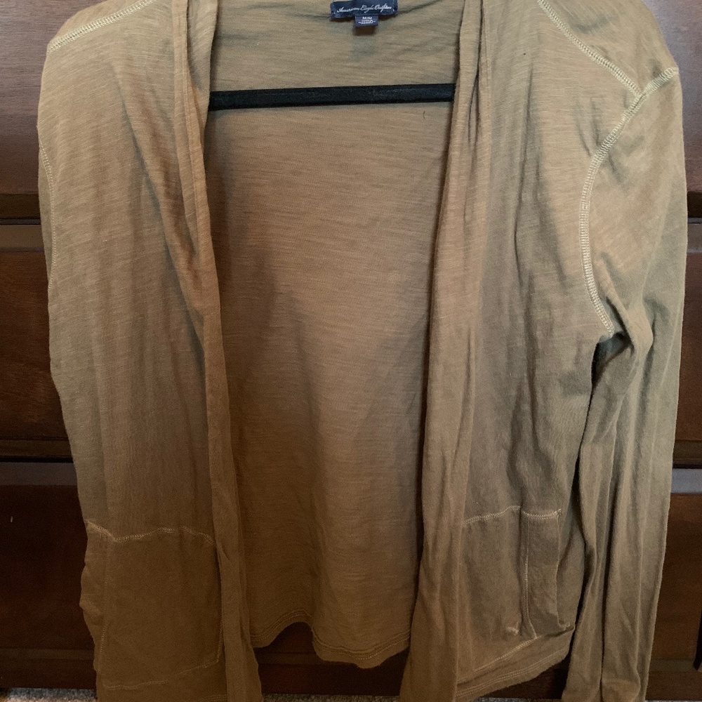 American Eagle hooded cardigan